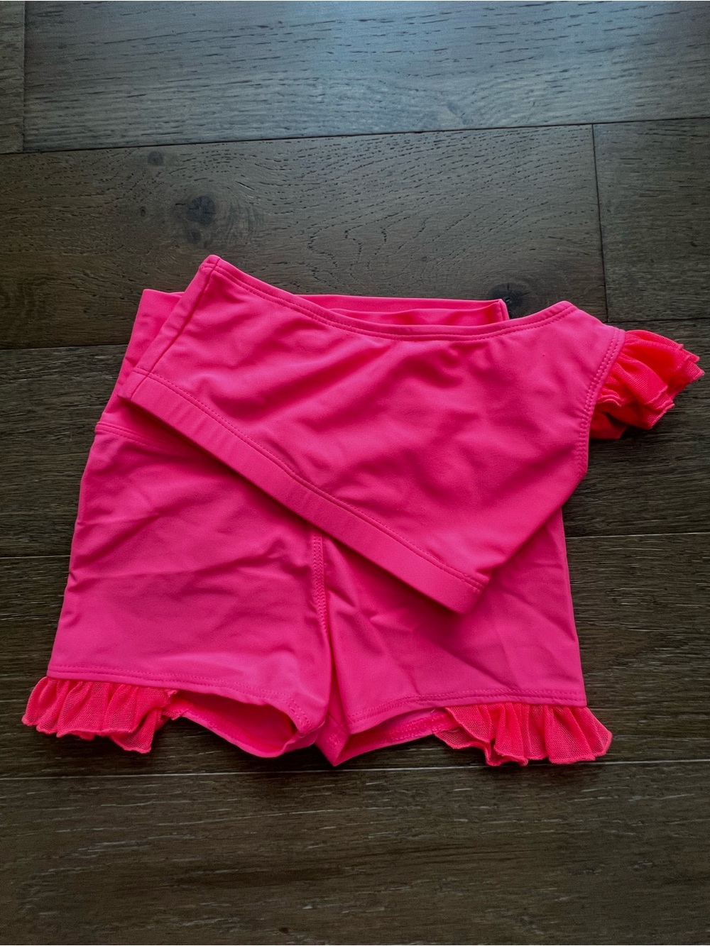 Sparkle stage wear dance set coral kids medium